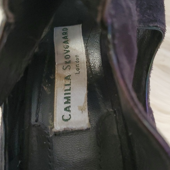 Camilla skovgaard blue platform heel Stiletto  open toe shoe size 36.5 - Picture 13 of 16